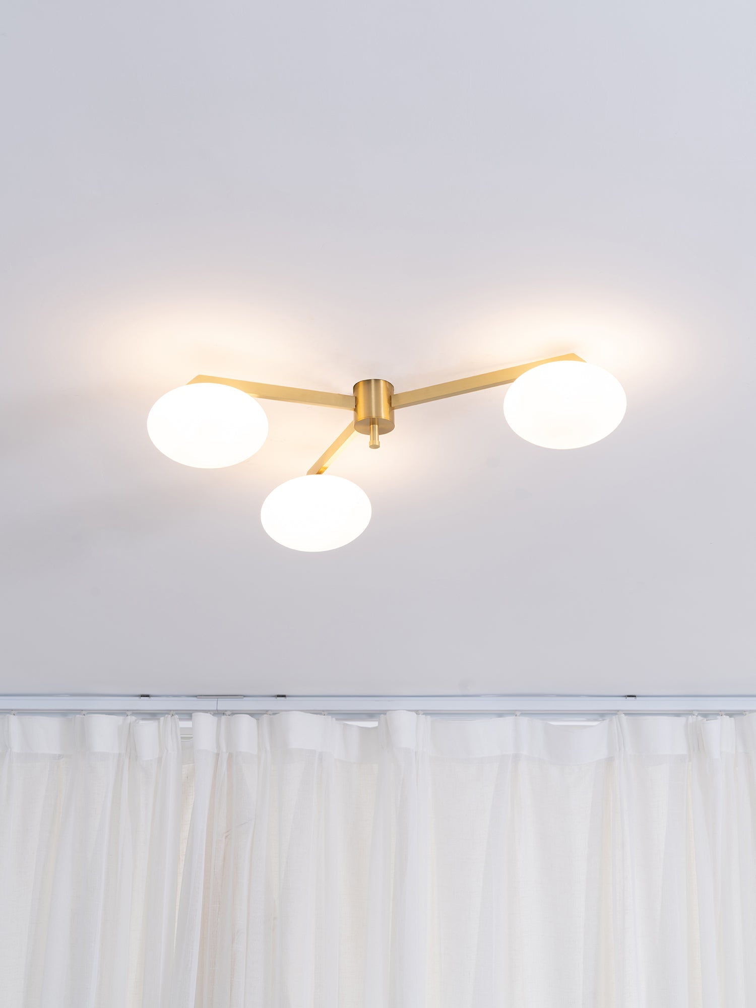 Alby Ceiling Lamp Modern Brass Flush Mount Light - Letslighting