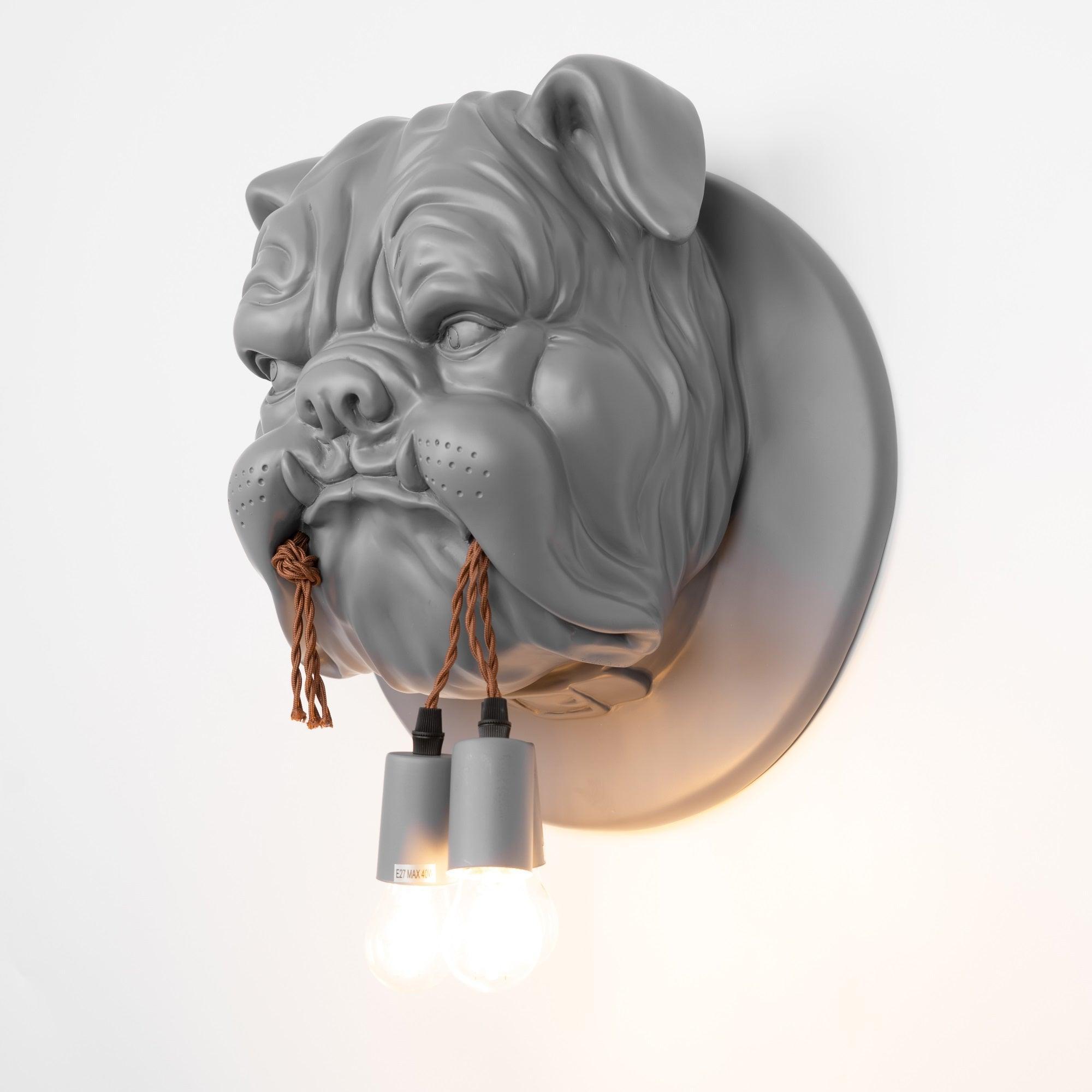 Lustra Wall Lamp Bulldog Sculpture Whimsical - Letslighting