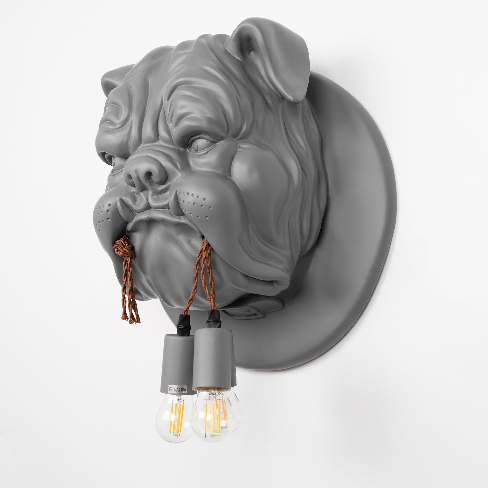 Lustra Wall Lamp Bulldog Sculpture Whimsical - Letslighting