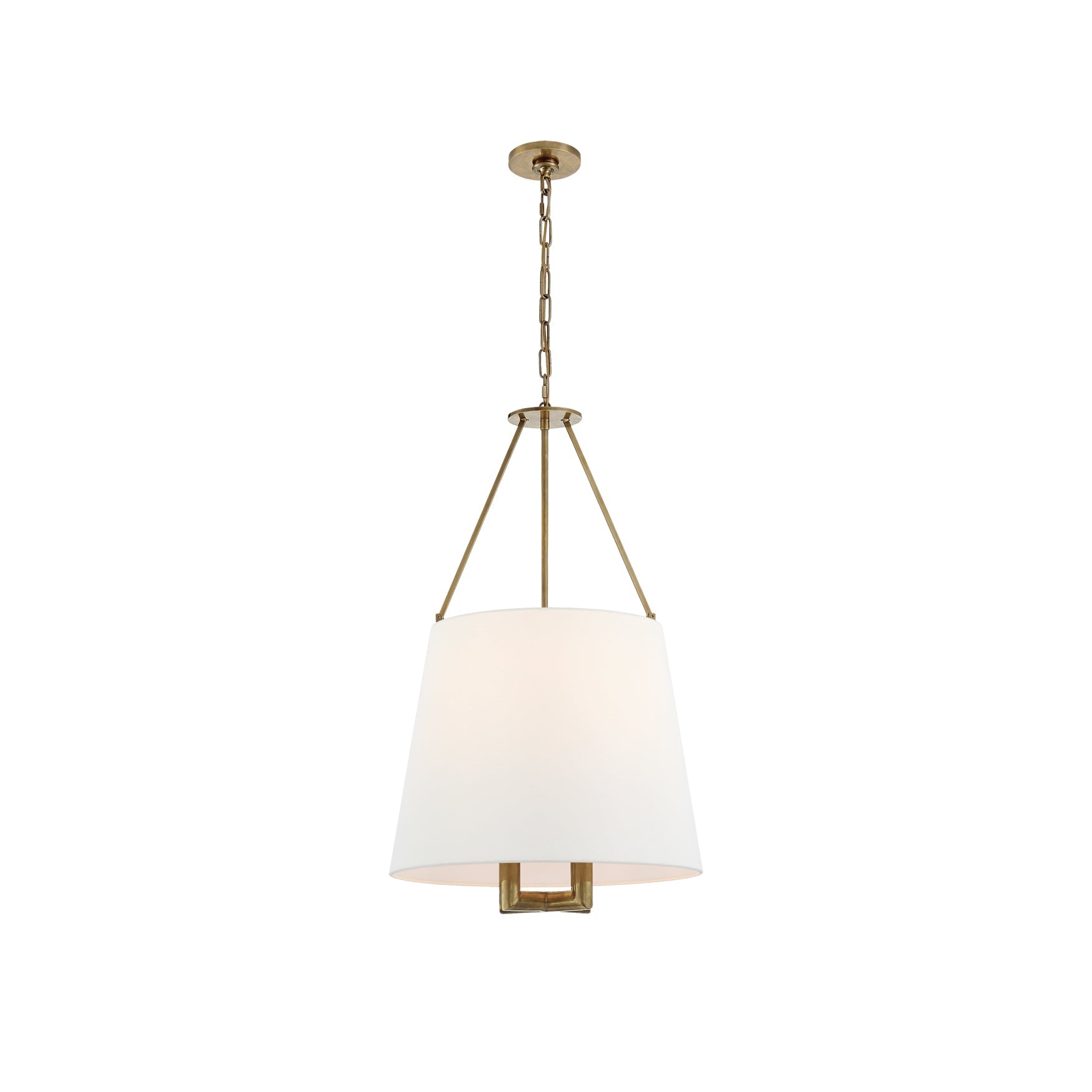 Loom Vintage Industrial Brass Fabric Pendant Lamp - Letslighting