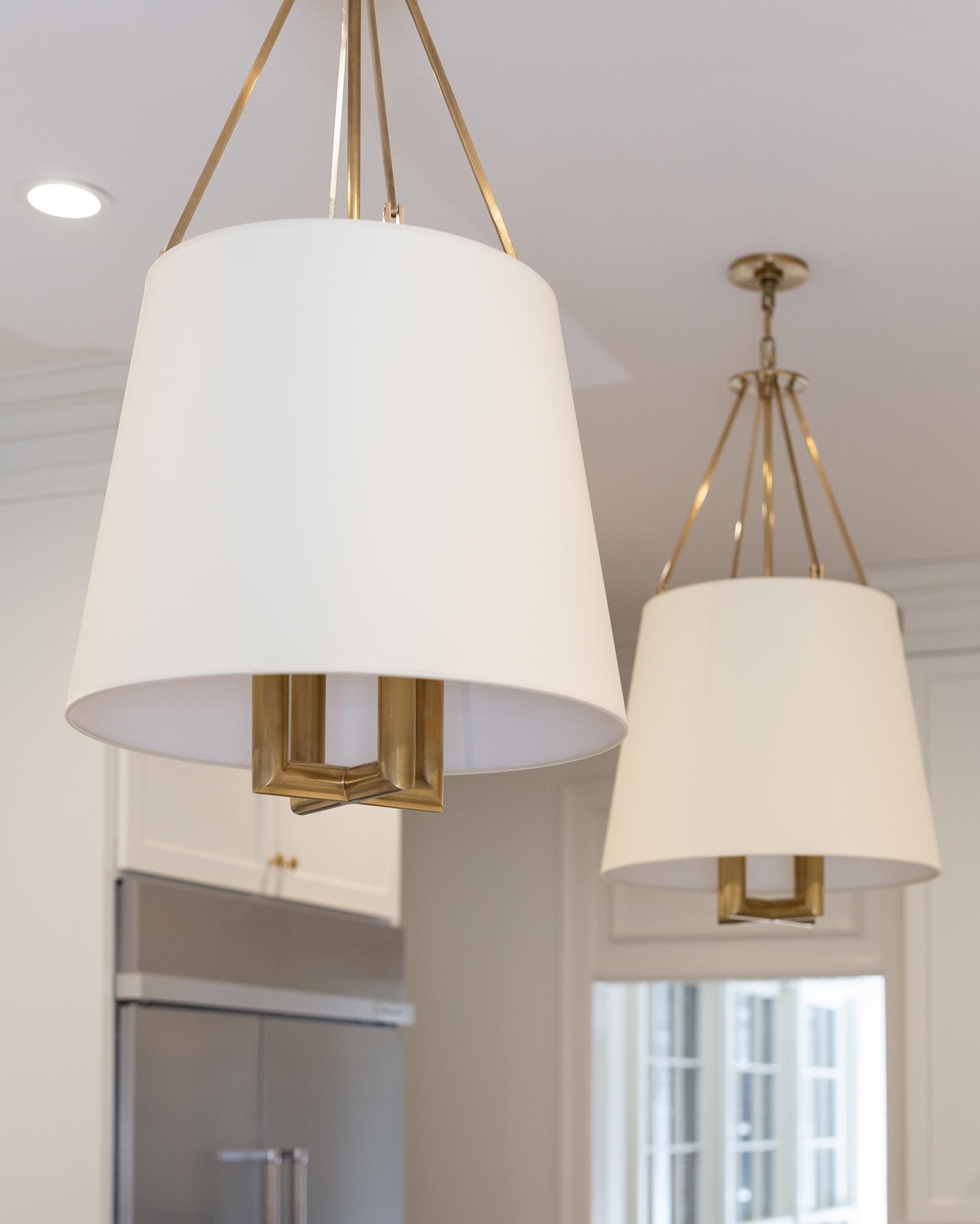 Loom Vintage Industrial Brass Fabric Pendant Lamp - Letslighting