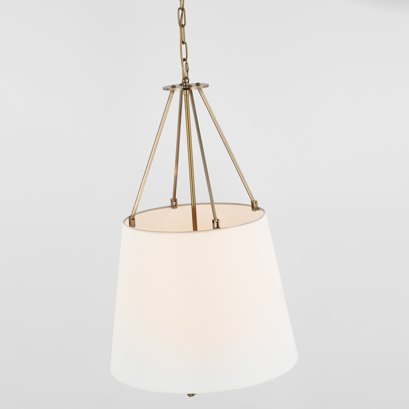 Loom Vintage Industrial Brass Fabric Pendant Lamp - Letslighting
