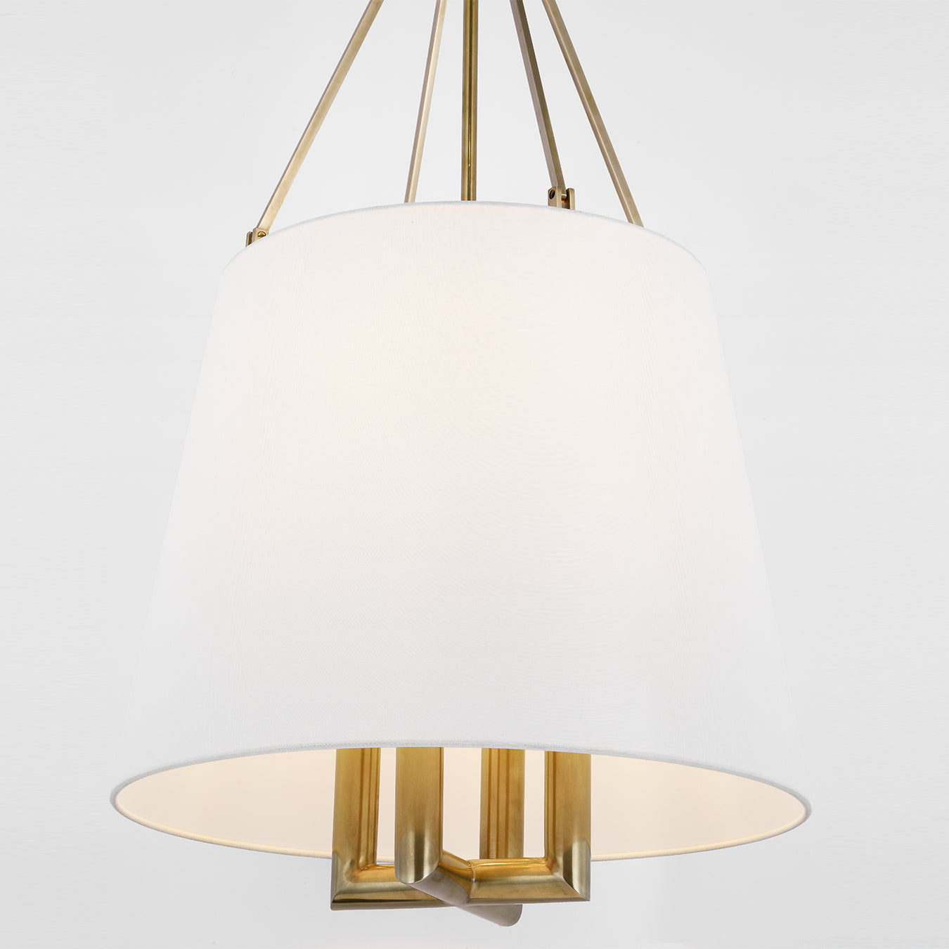 Loom Vintage Industrial Brass Fabric Pendant Lamp - Letslighting