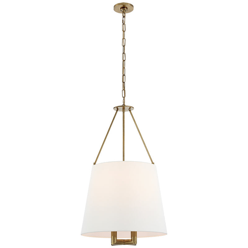 Loom Vintage Industrial Brass Fabric Pendant Lamp - Letslighting