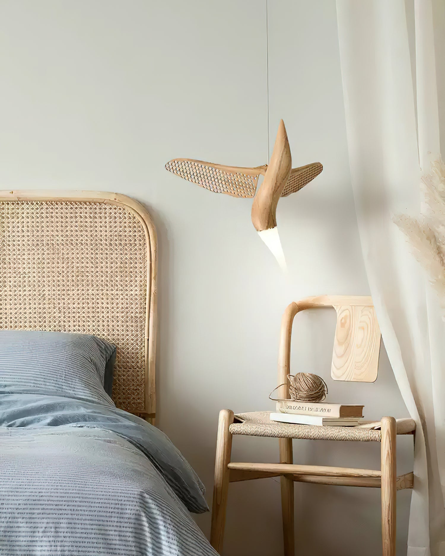 Elsilor Avian-Inspired Wood Pendant Light - Letslighting