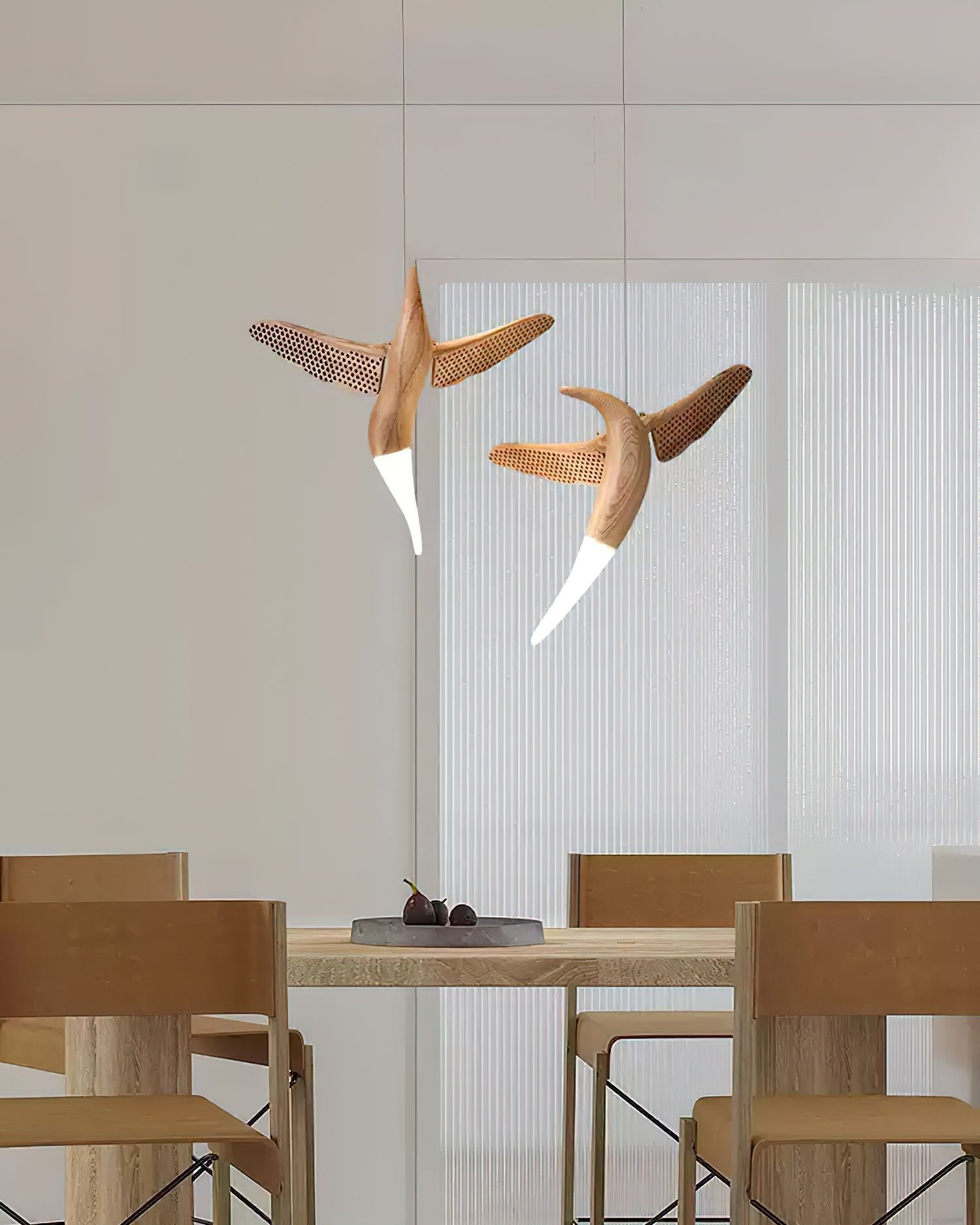 Elsilor Avian-Inspired Wood Pendant Light - Letslighting