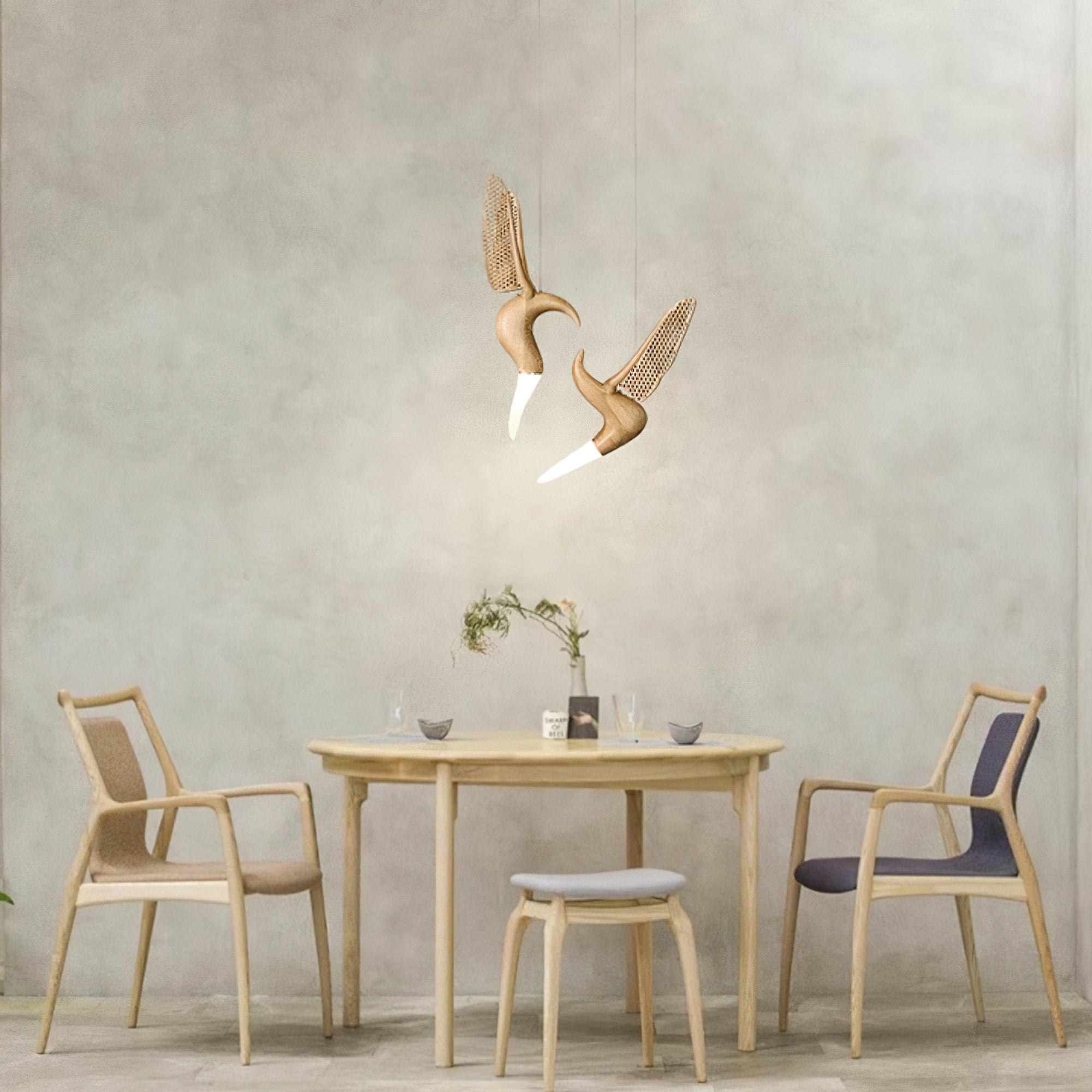 Elsilor Avian-Inspired Wood Pendant Light - Letslighting