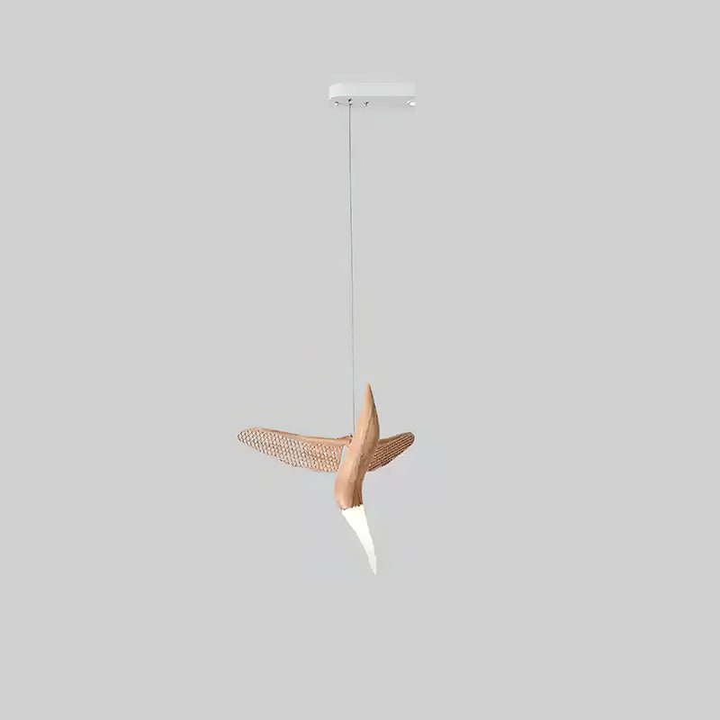 Elsilor Avian-Inspired Wood Pendant Light - Letslighting