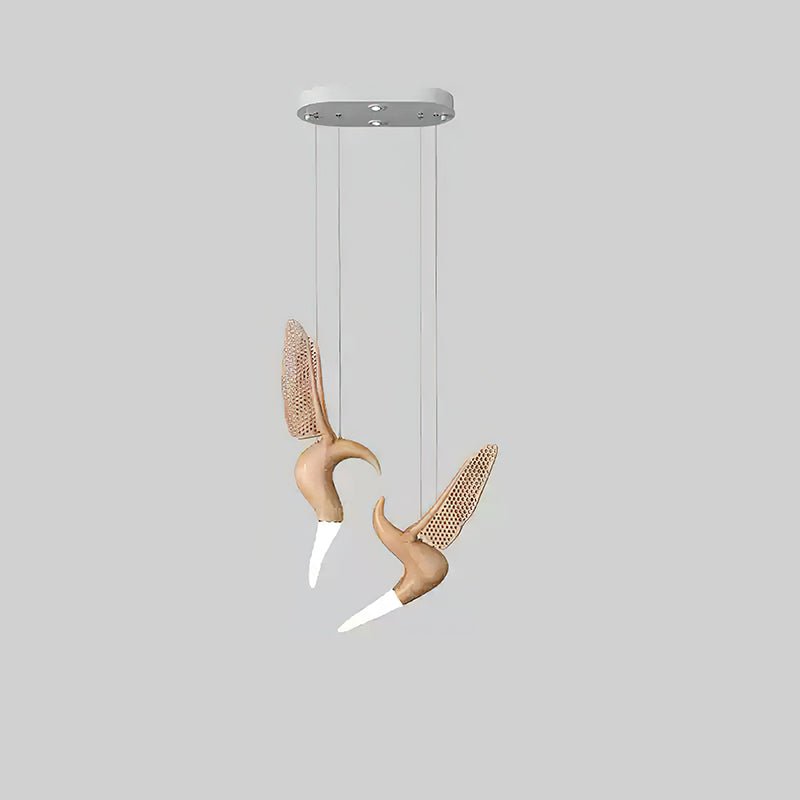 Elsilor Avian-Inspired Wood Pendant Light - Letslighting