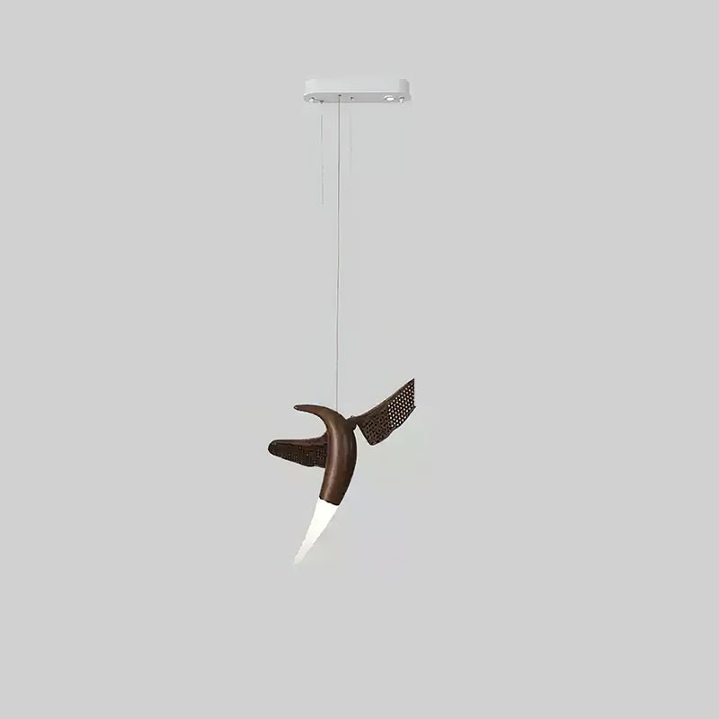 Elsilor Avian-Inspired Wood Pendant Light - Letslighting