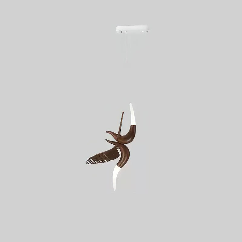 Elsilor Avian-Inspired Wood Pendant Light - Letslighting
