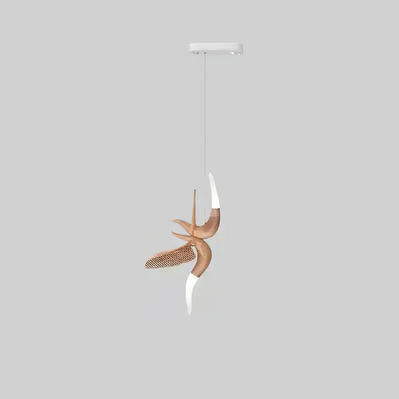 Elsilor Avian-Inspired Wood Pendant Light - Letslighting
