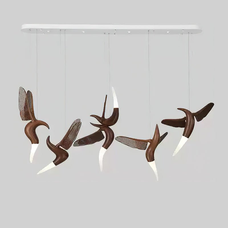 Elsilor Avian-Inspired Wood Pendant Light - Letslighting
