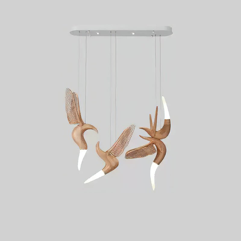 Elsilor Avian-Inspired Wood Pendant Light - Letslighting