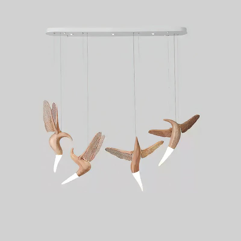 Elsilor Avian-Inspired Wood Pendant Light - Letslighting