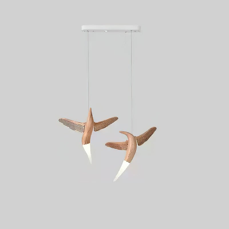 Elsilor Avian-Inspired Wood Pendant Light - Letslighting