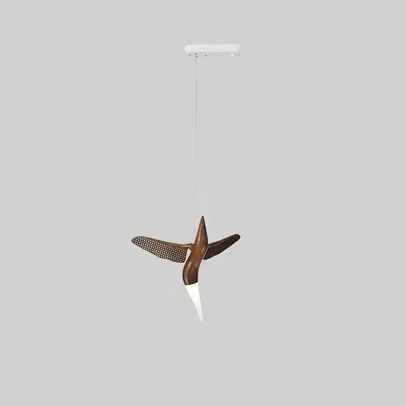 Elsilor Avian-Inspired Wood Pendant Light - Letslighting