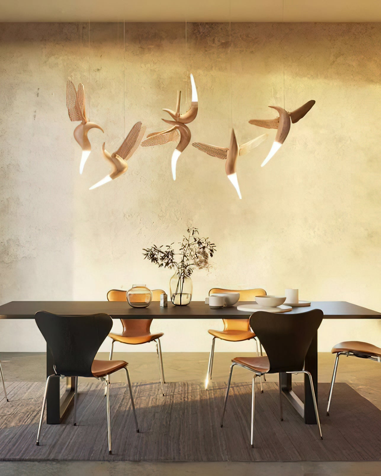 Elsilor Avian-Inspired Wood Pendant Light - Letslighting