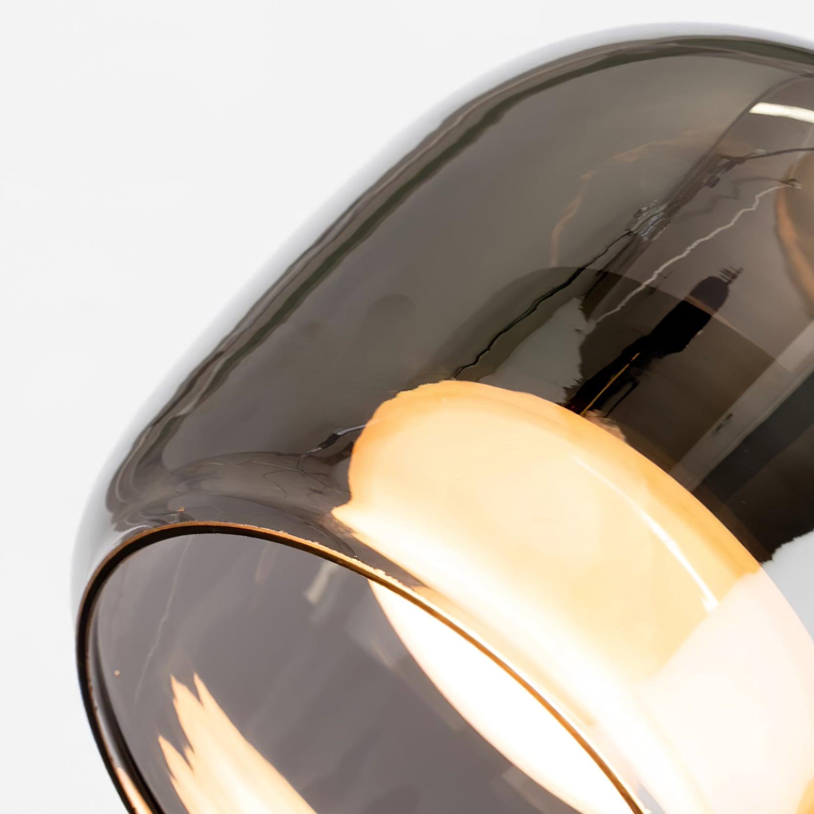 Valentina Minimalist Pendant Light Glass Smoke Gray