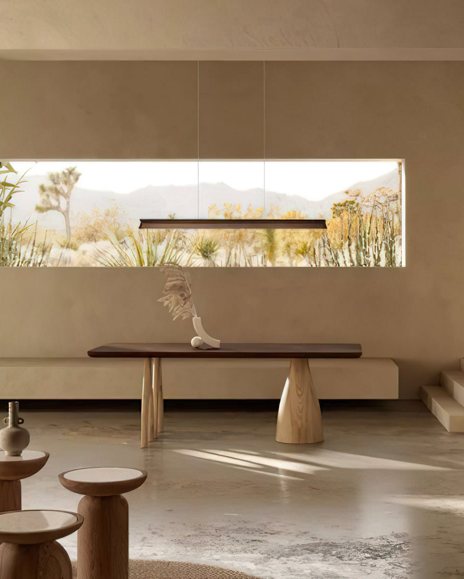 Lustra Pendant Lamp Wooden Beam Minimalist - Letslighting