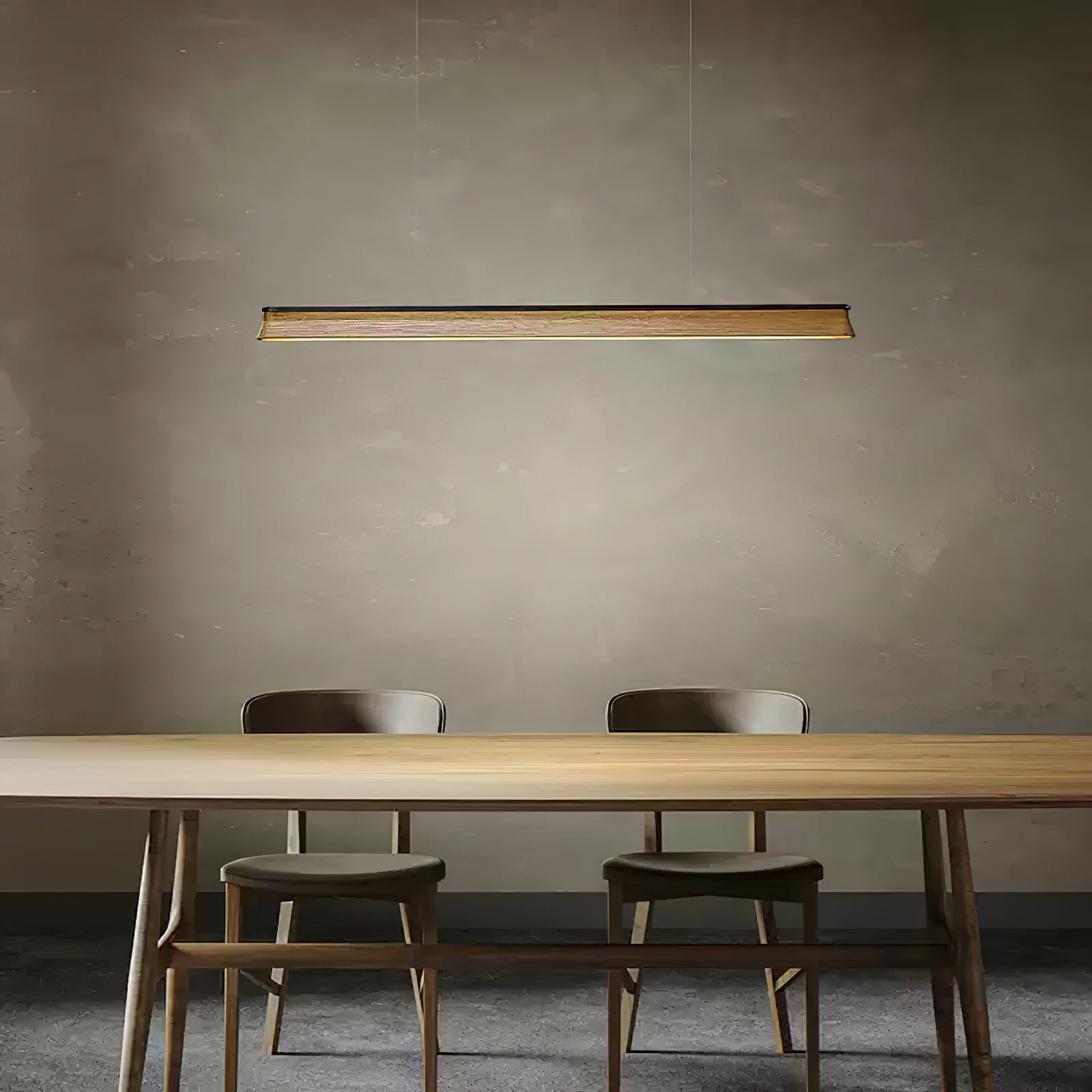 Lustra Pendant Lamp Wooden Beam Minimalist - Letslighting