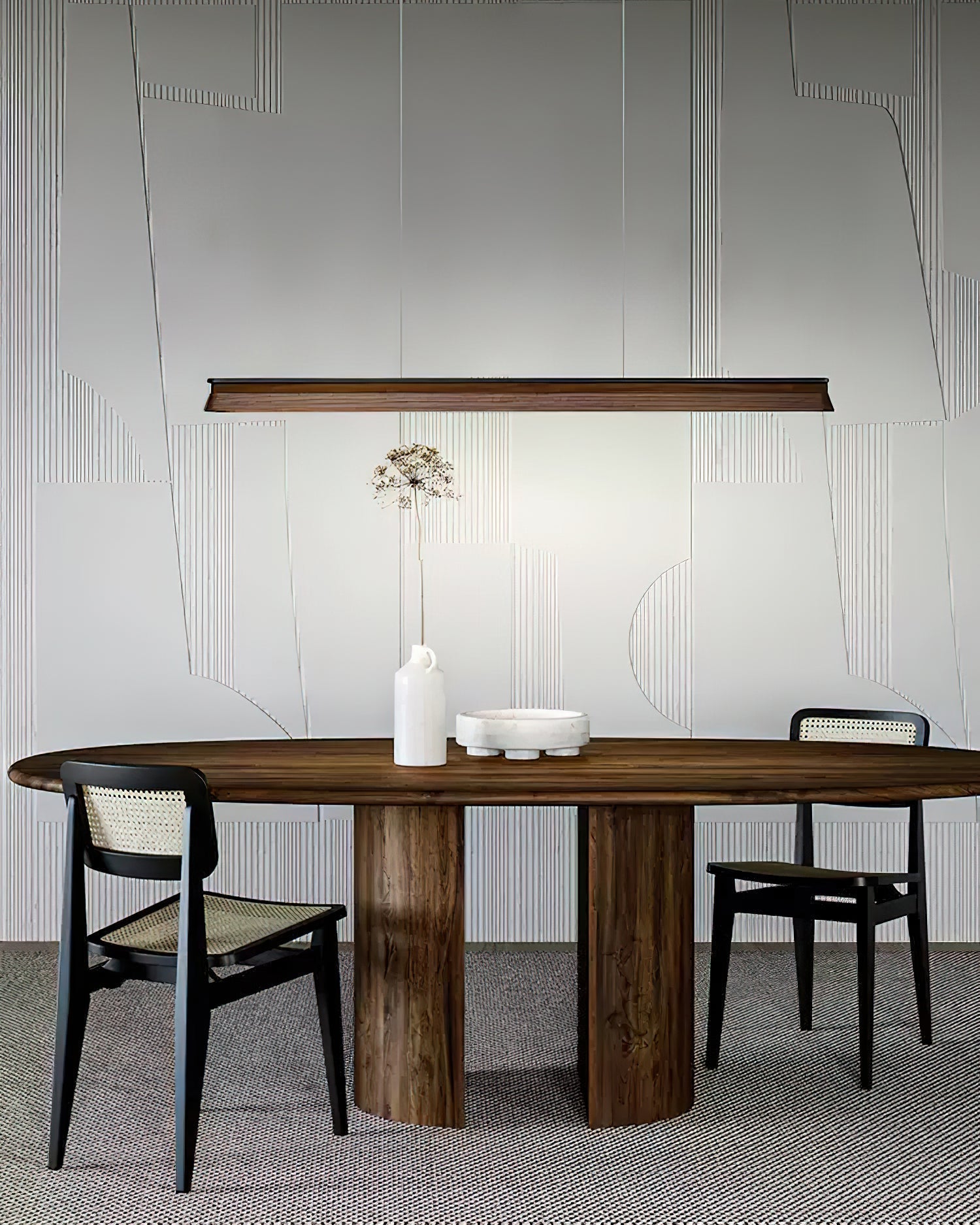 Lustra Pendant Lamp Wooden Beam Minimalist - Letslighting