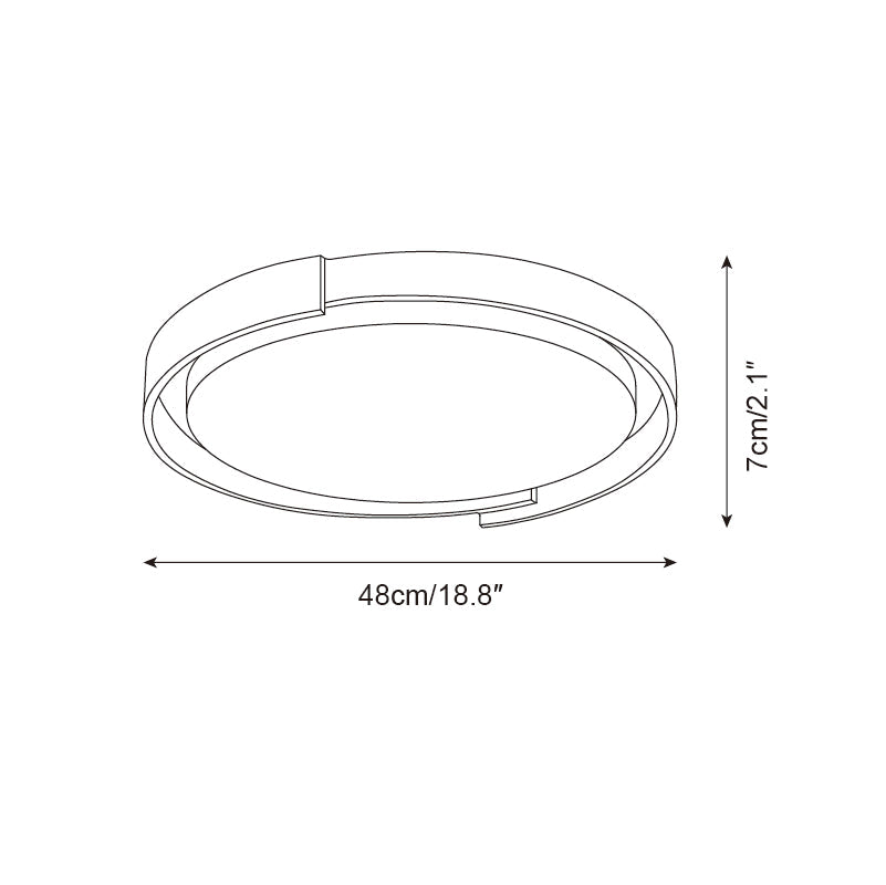 Juvio Minimalist Round Travertine Ceiling Light