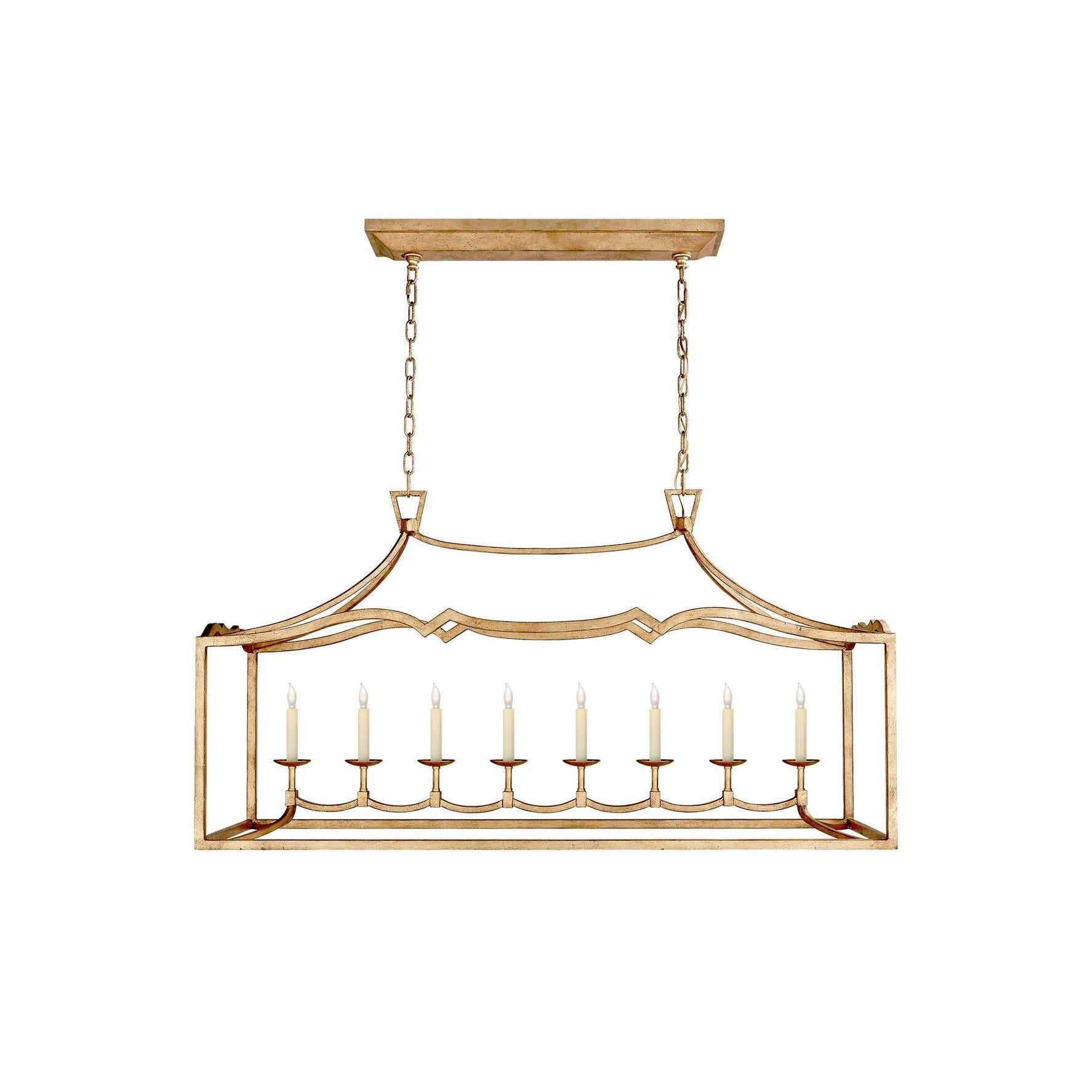 Ripple Modern Minimalist Classic Linear Brass Chandelier - Letslighting