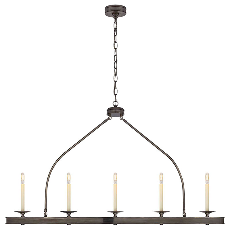 Ripple Modern Minimalist Classic Linear Brass Chandelier - Letslighting