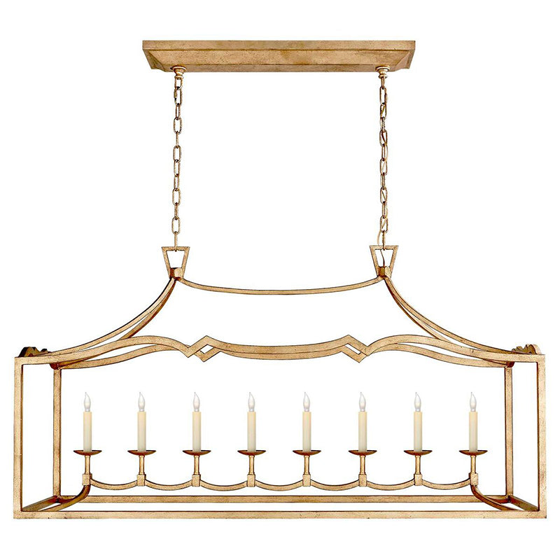Ripple Modern Minimalist Classic Linear Brass Chandelier - Letslighting