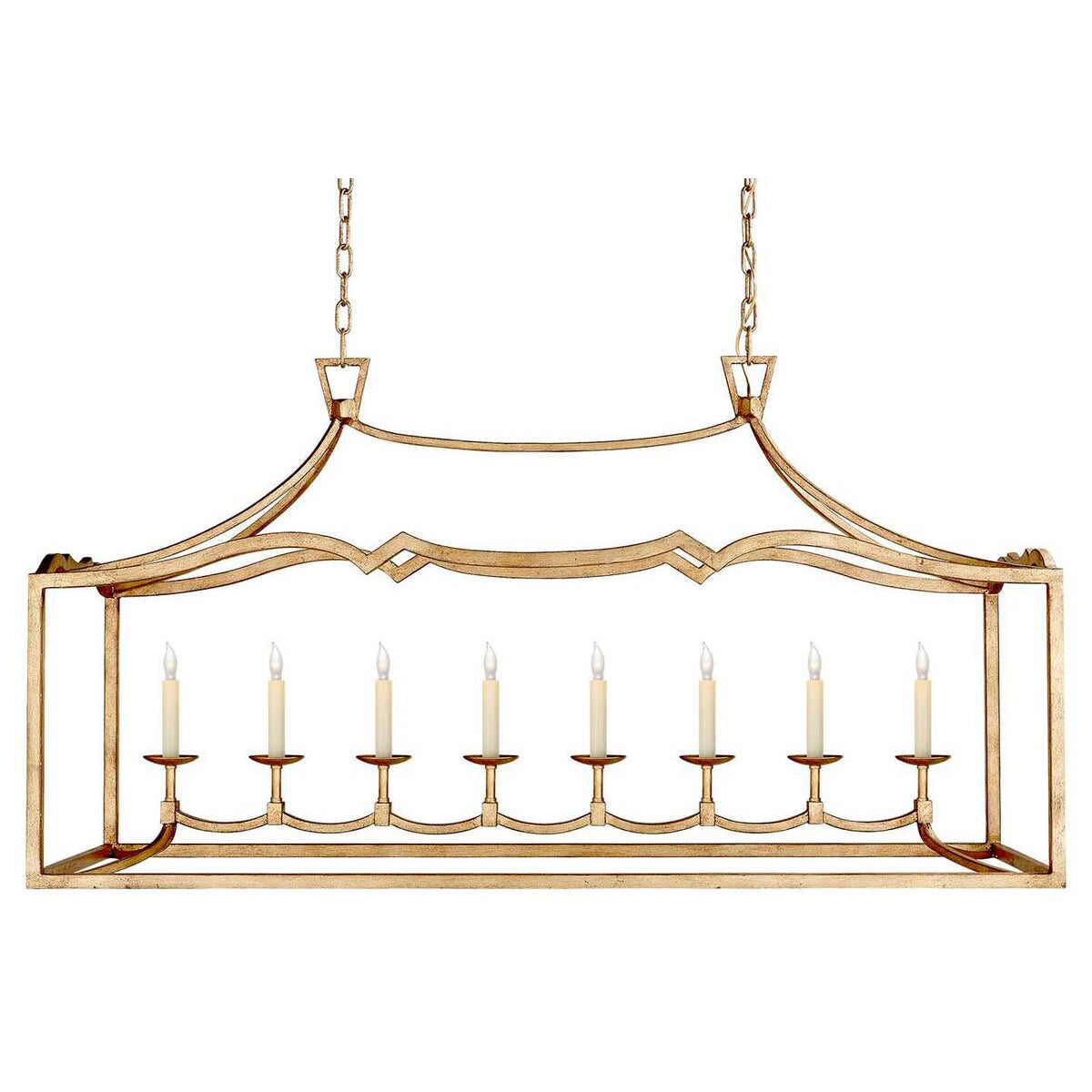 Ripple Modern Minimalist Classic Linear Brass Chandelier - Letslighting