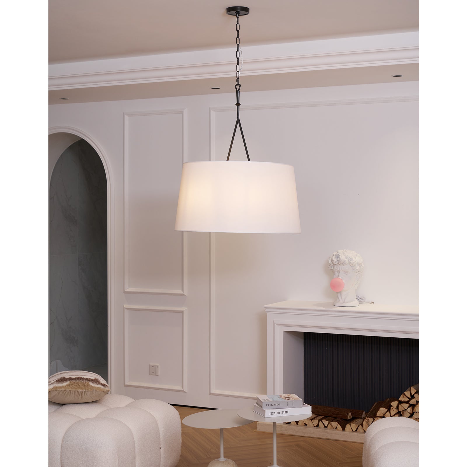 Wink Modern Minimalist Brass Fabric Pendant Lamp - Letslighting