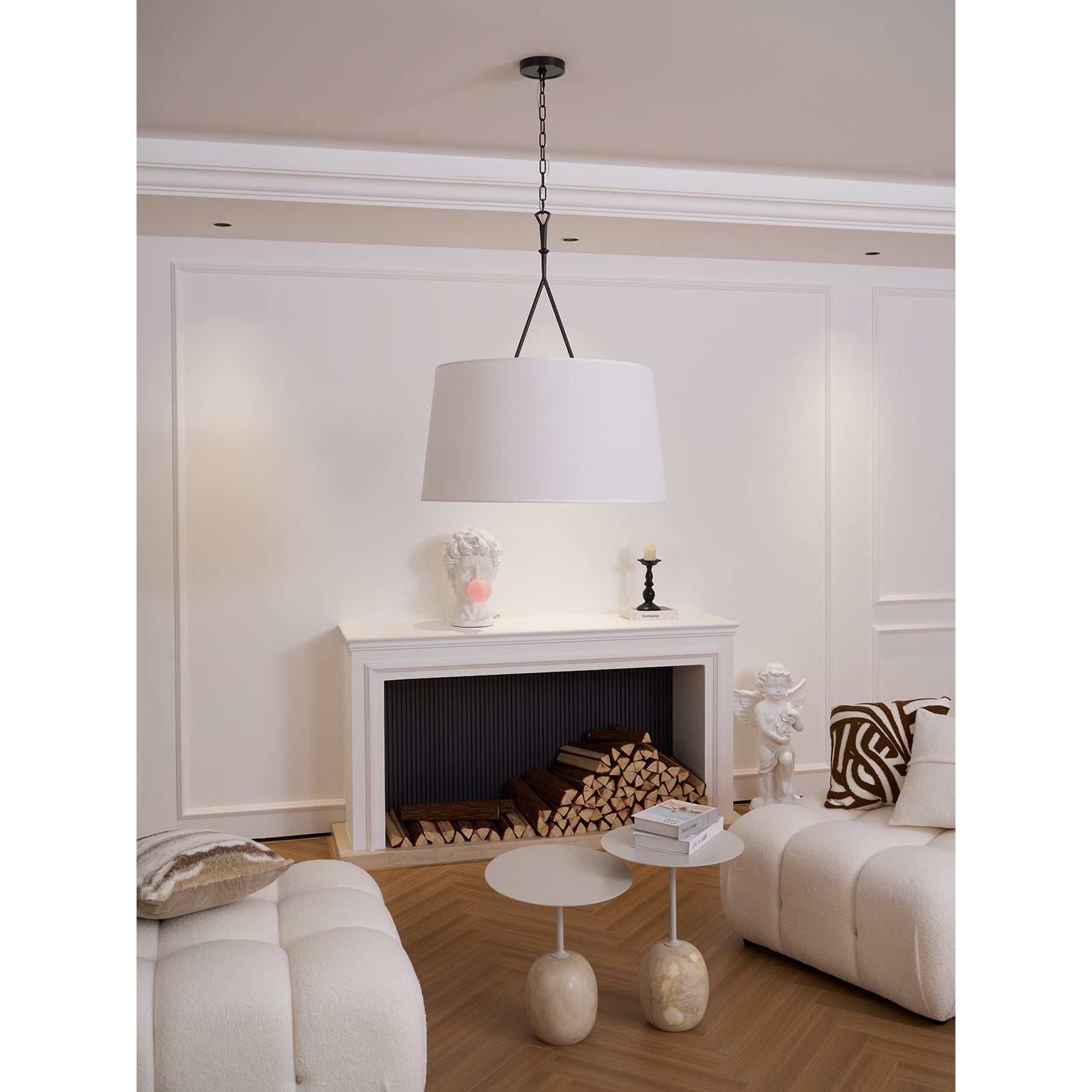 Wink Modern Minimalist Brass Fabric Pendant Lamp - Letslighting