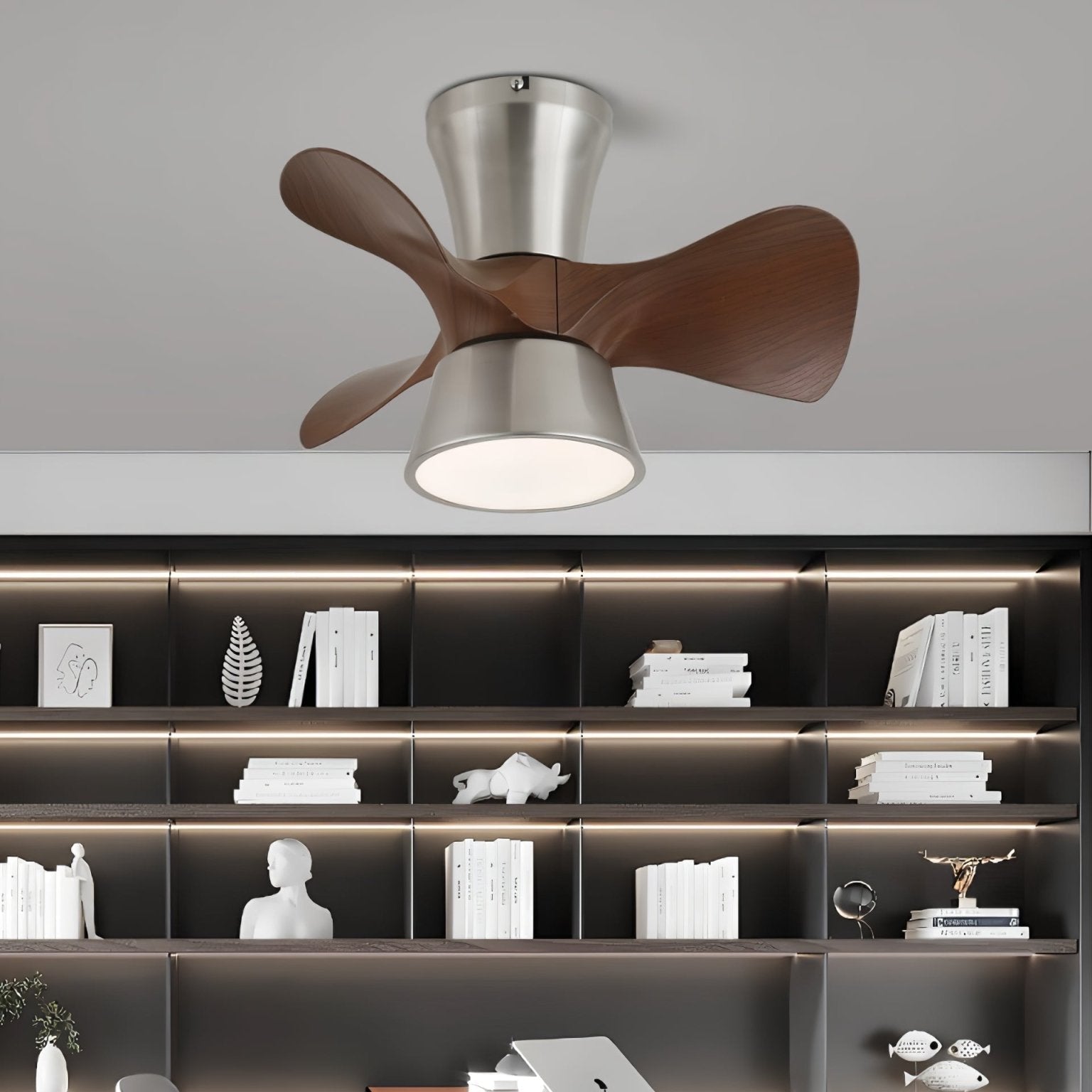 Kylen Modern Wood Ceiling Fan Light - Letslighting