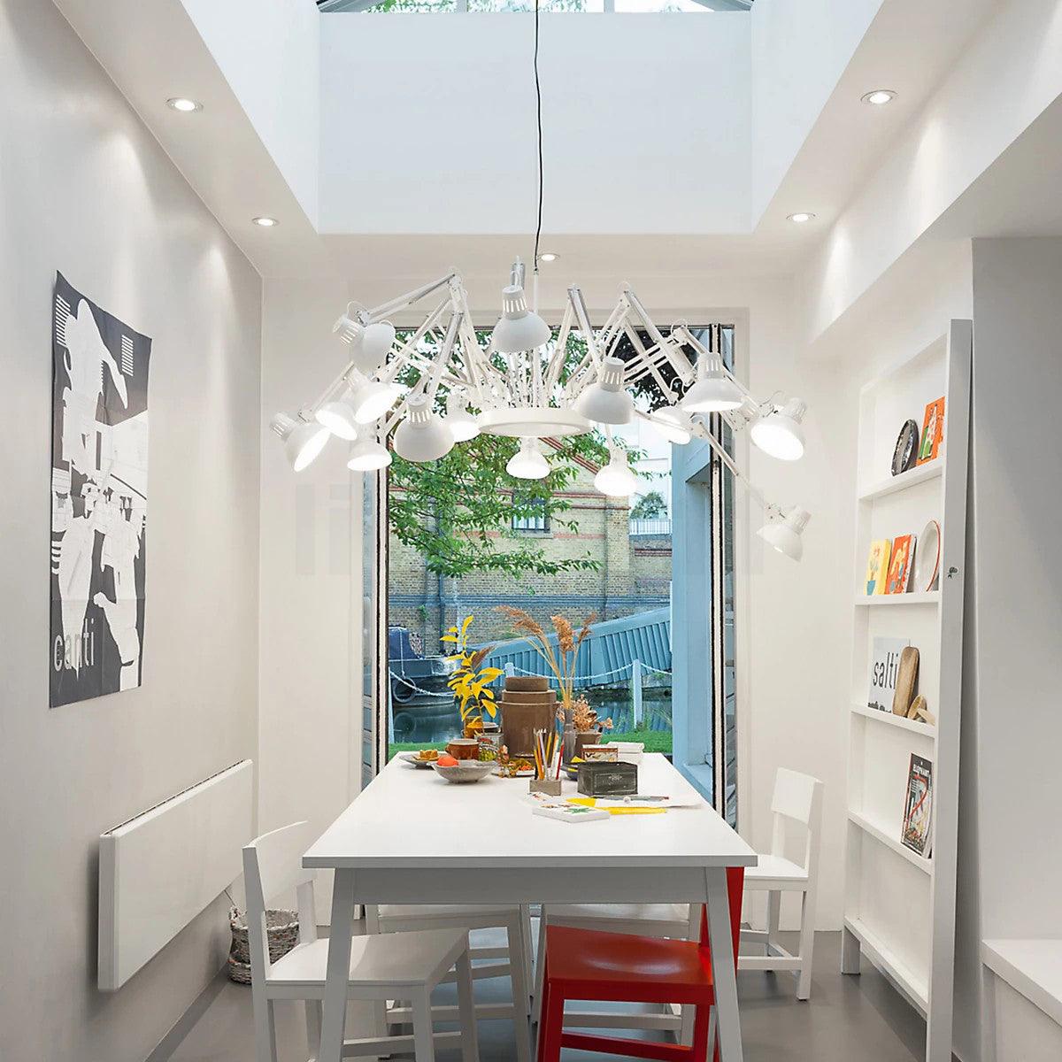 Lustra Chandelier Black Adjustable Multi Arm - Letslighting