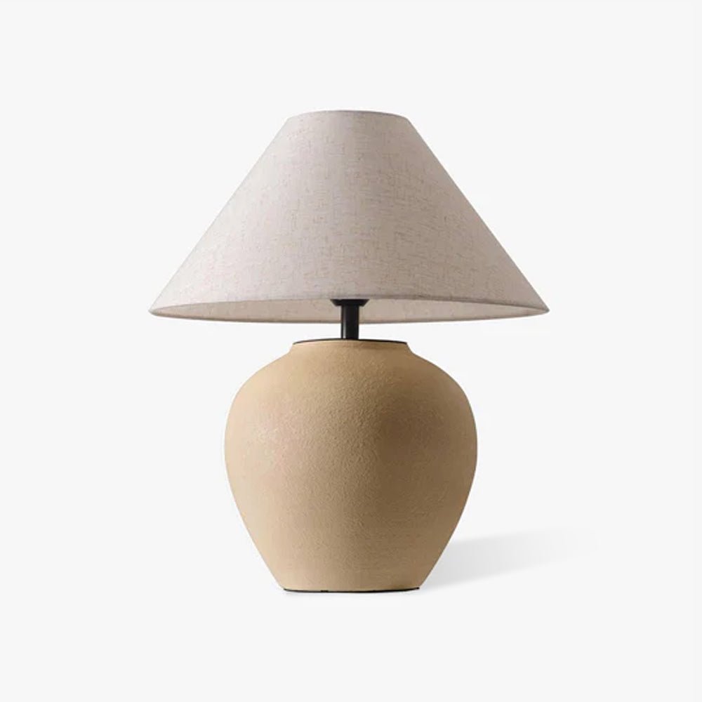 Lumian Fabric Ceramic Rustic Table Lamp - Letslighting