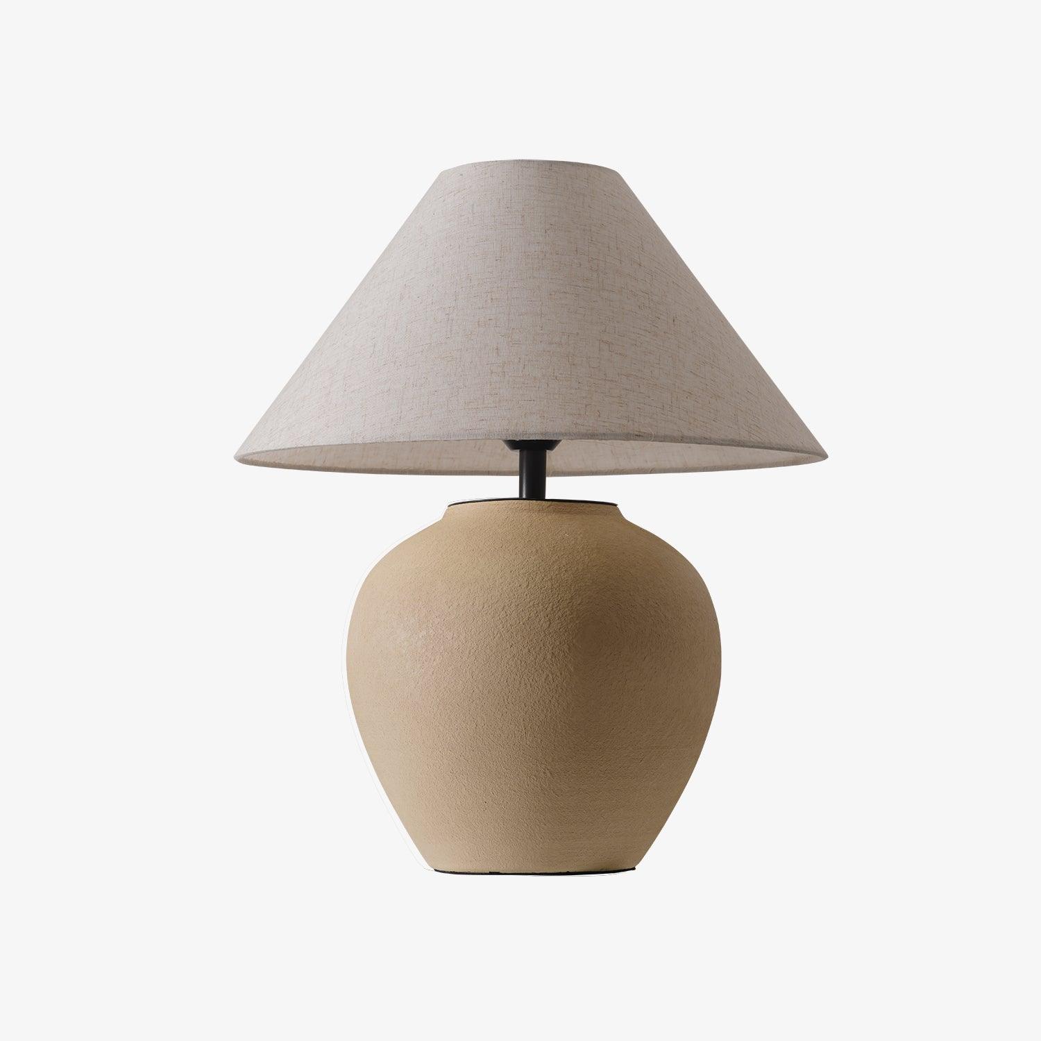 Lumian Fabric Ceramic Rustic Table Lamp - Letslighting