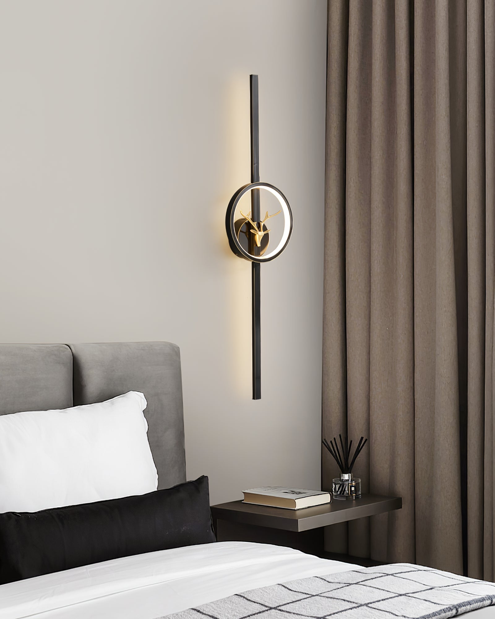 Vavinisra Classic Deer Brass Wall Lamp - Letslighting