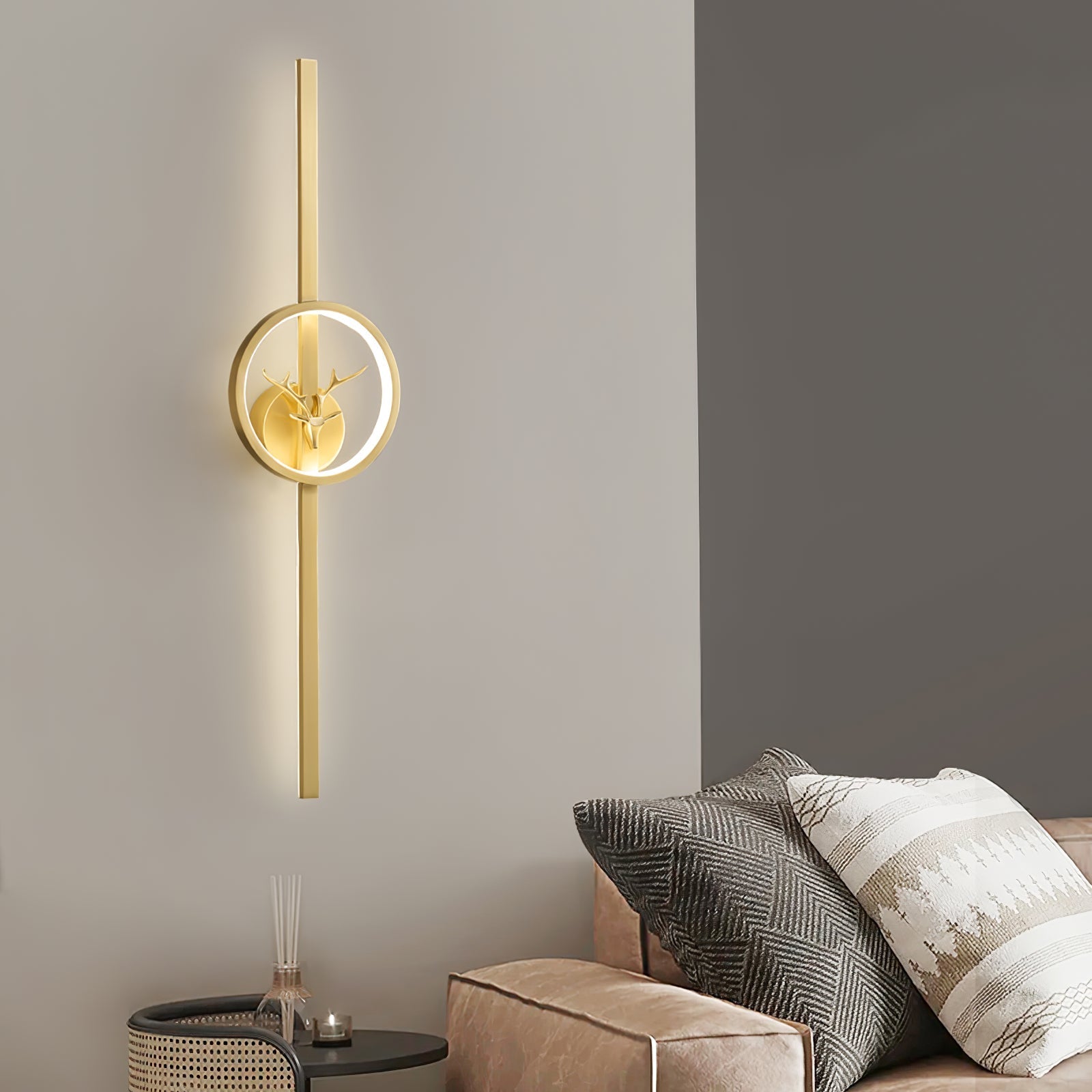 Vavinisra Classic Deer Brass Wall Lamp - Letslighting