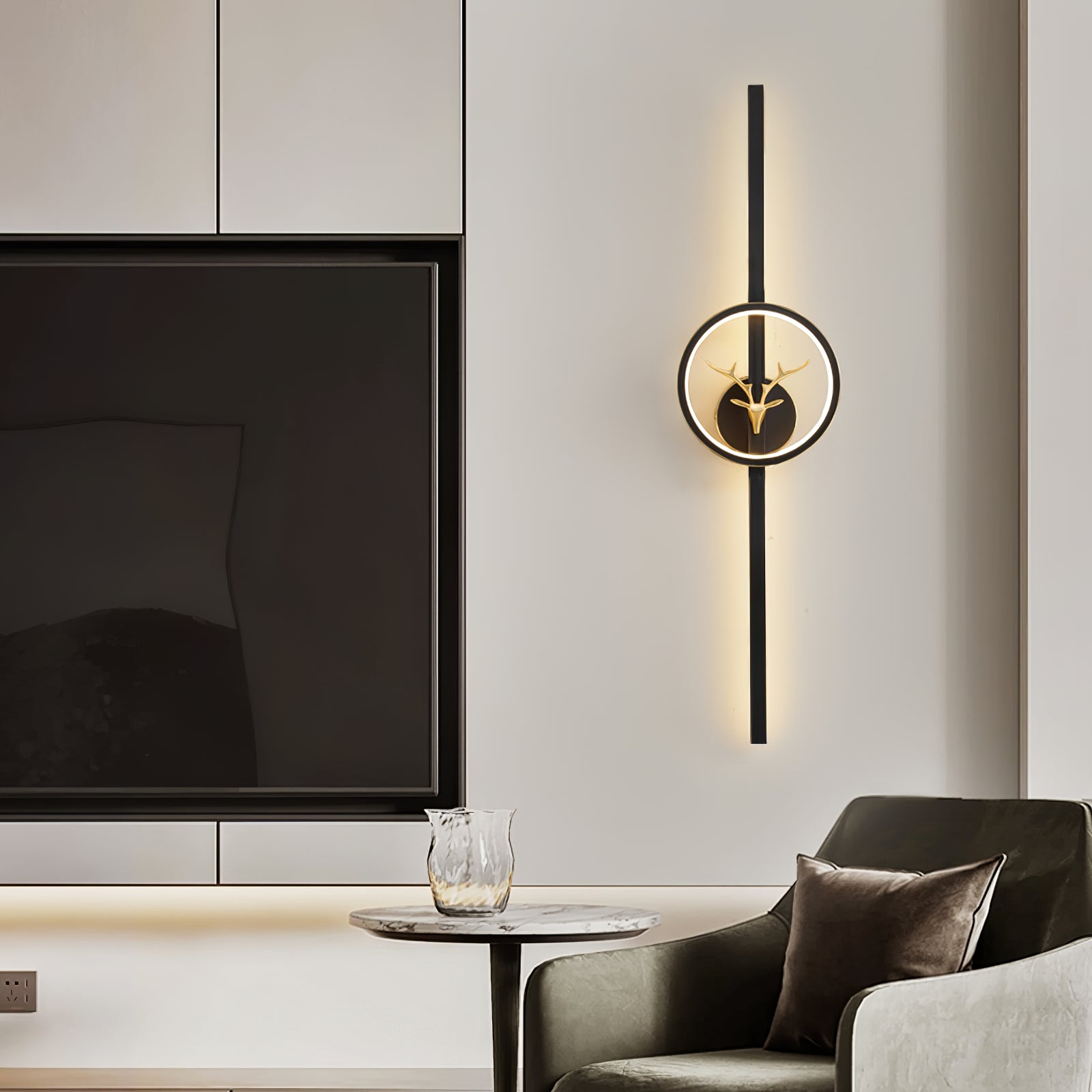 Vavinisra Classic Deer Brass Wall Lamp - Letslighting