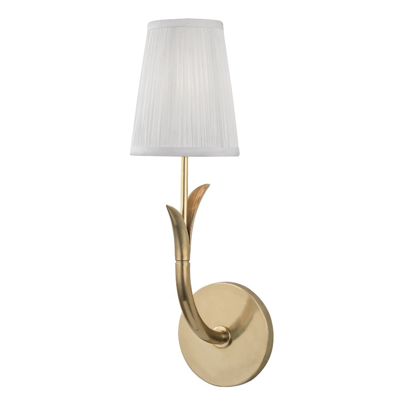 Elys Modern Minimalist Brass Fabric Wall Lamp - Letslighting