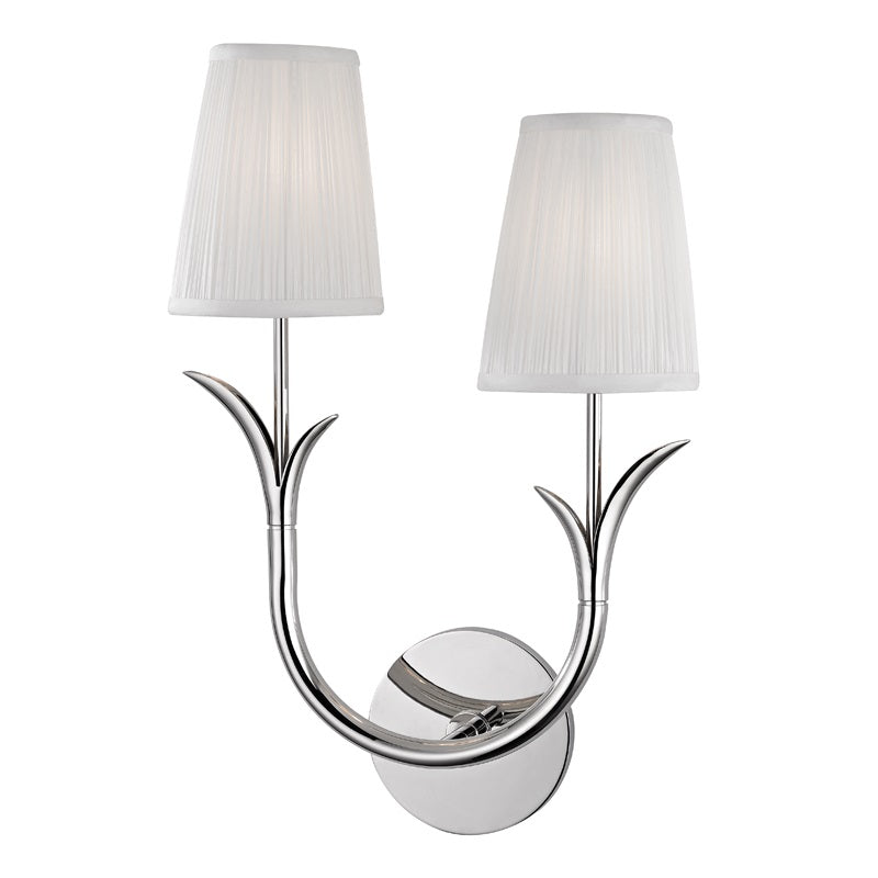 Elys Modern Minimalist Brass Fabric Wall Lamp - Letslighting