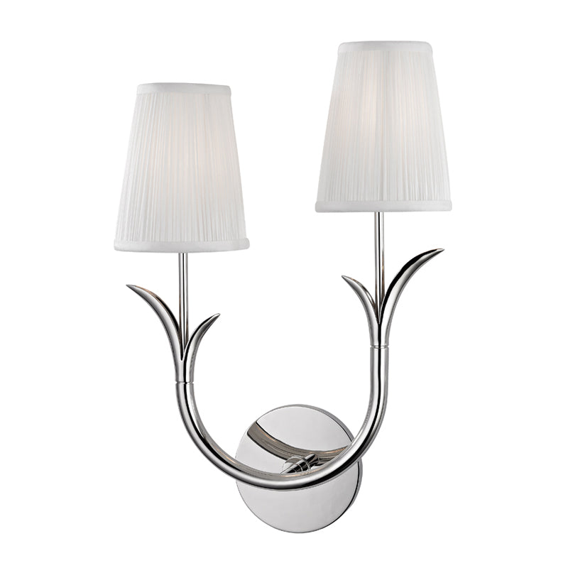 Elys Modern Minimalist Brass Fabric Wall Lamp - Letslighting