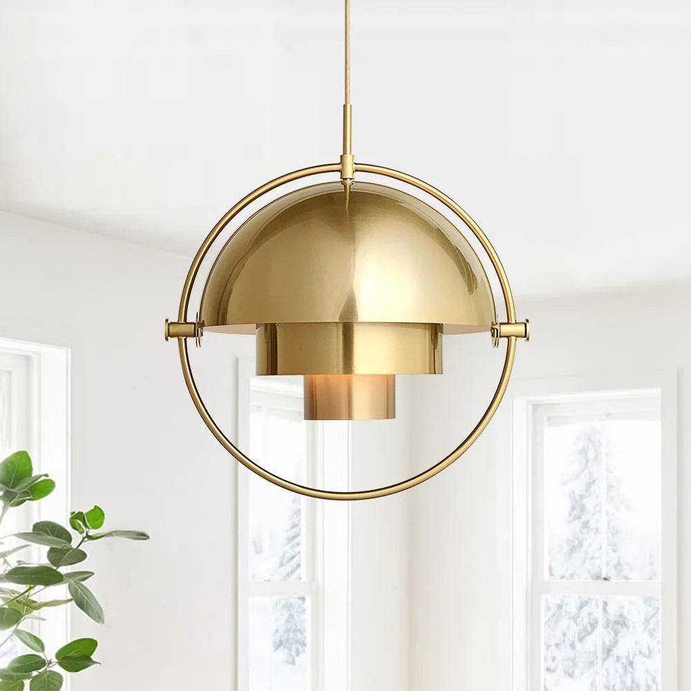 Lustra Pendant Lamp Deformed Ball Golden - Letslighting
