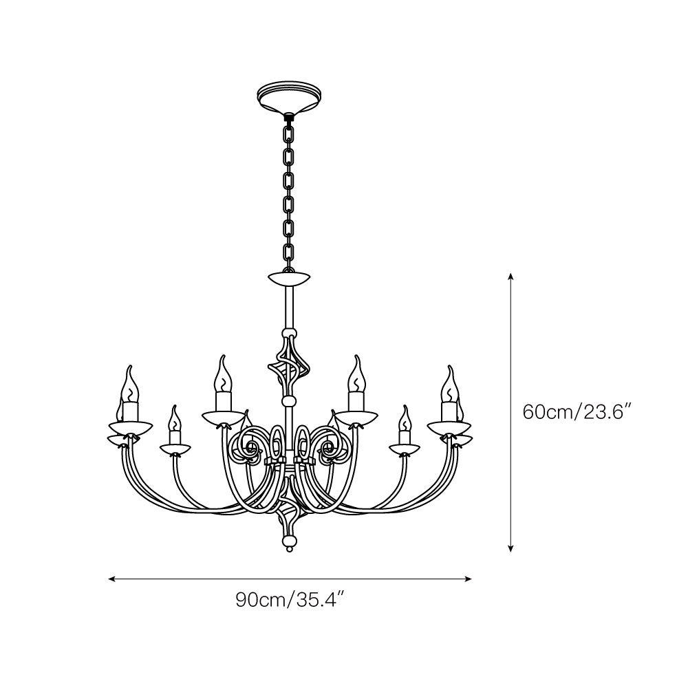 Grace Postmodern Luxury Brass Chandelier - Letslighting