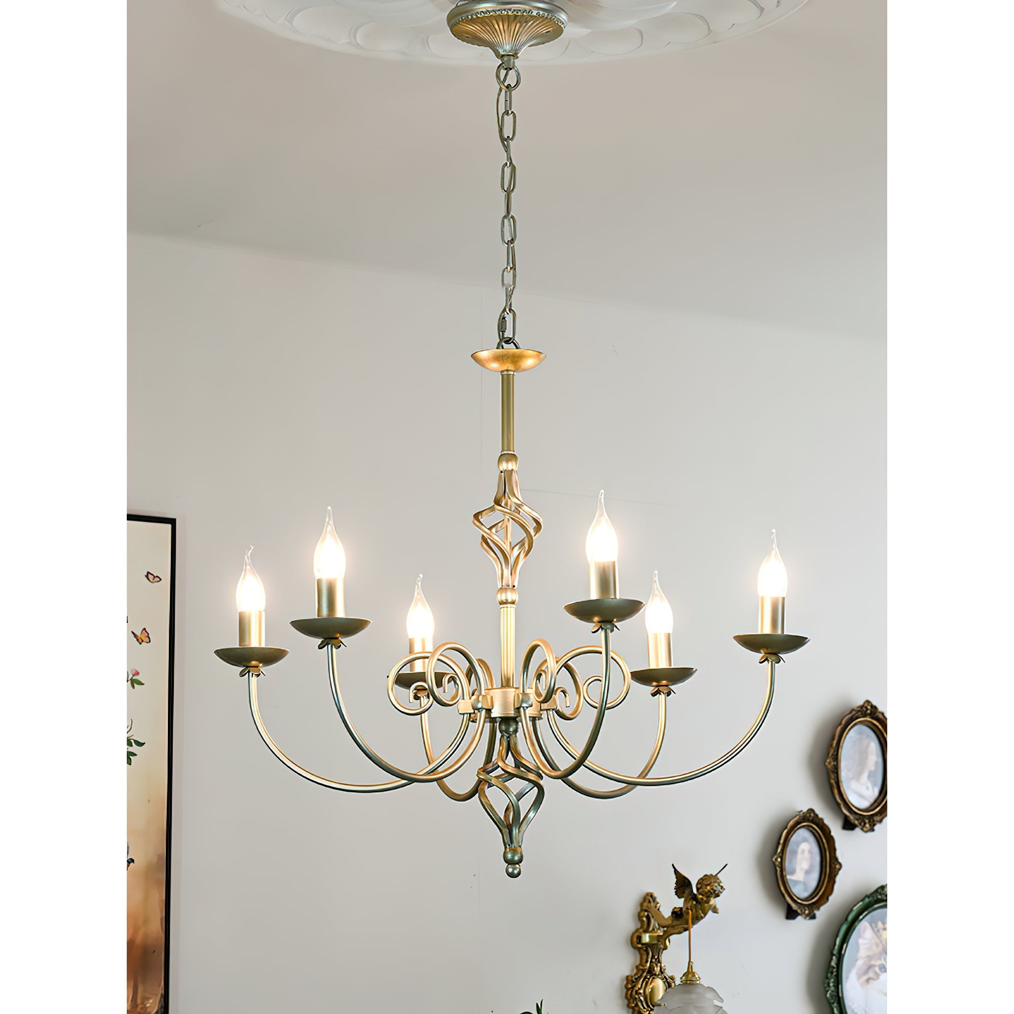 Grace Postmodern Luxury Brass Chandelier - Letslighting