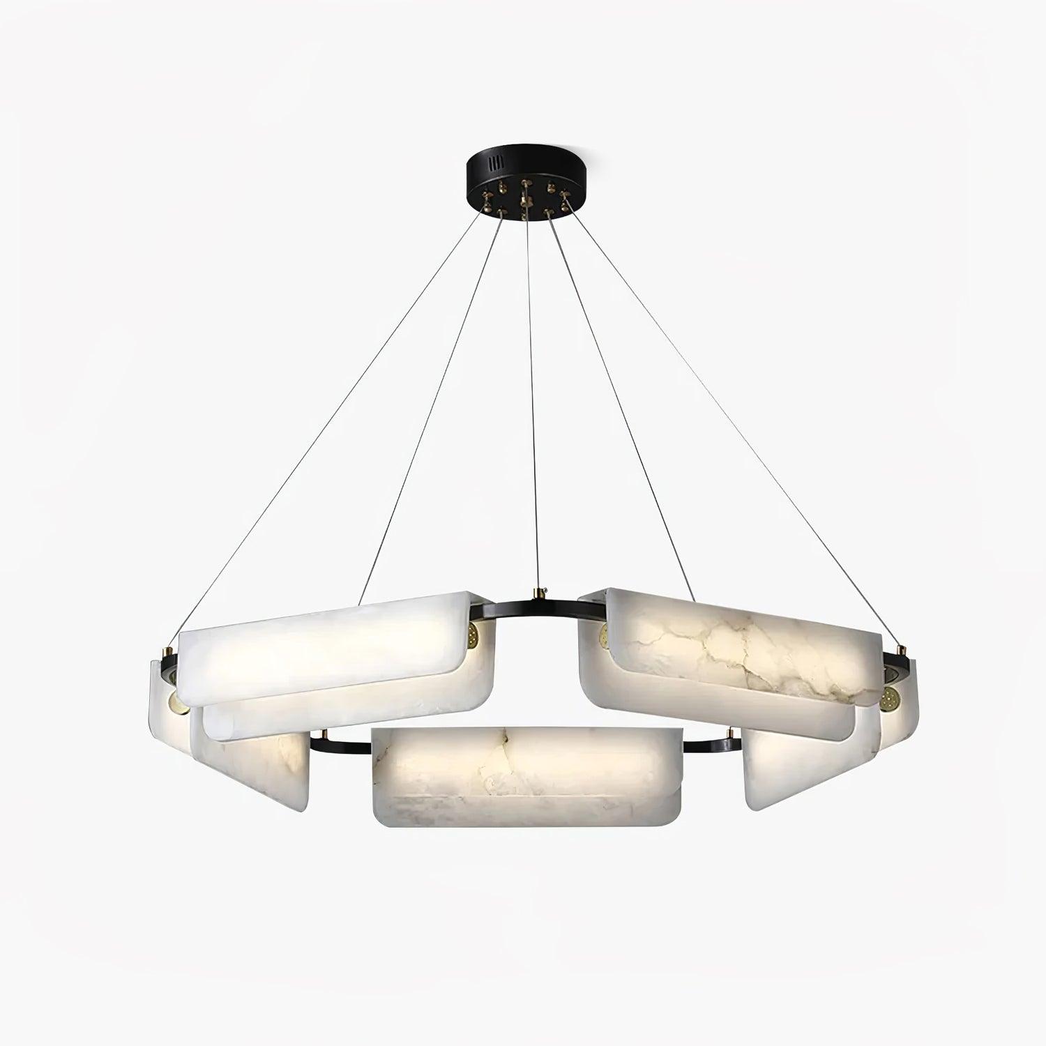 Circona Alabaster Pendant Light Chandelier