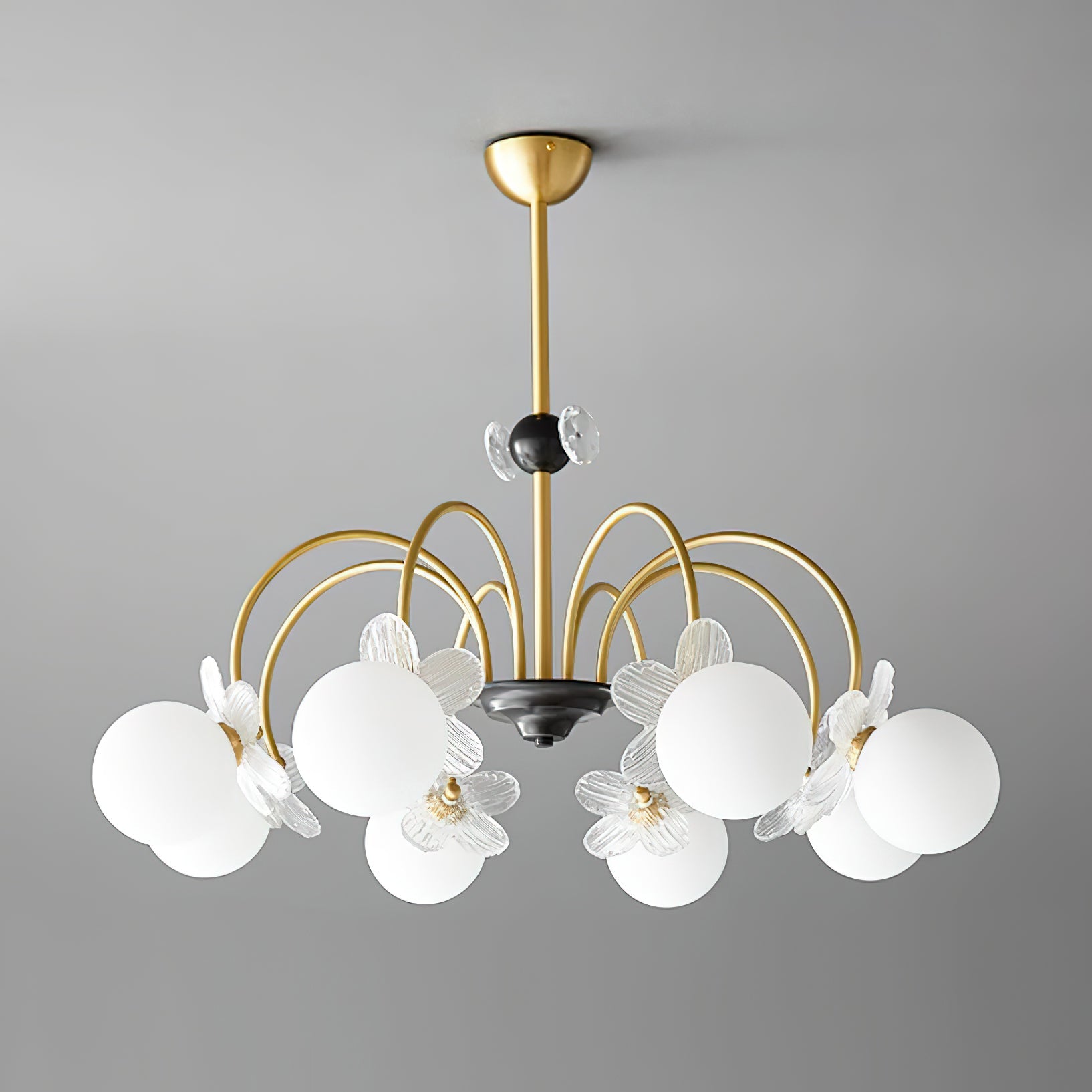 Petalia Brass Chandelier - Letslighting