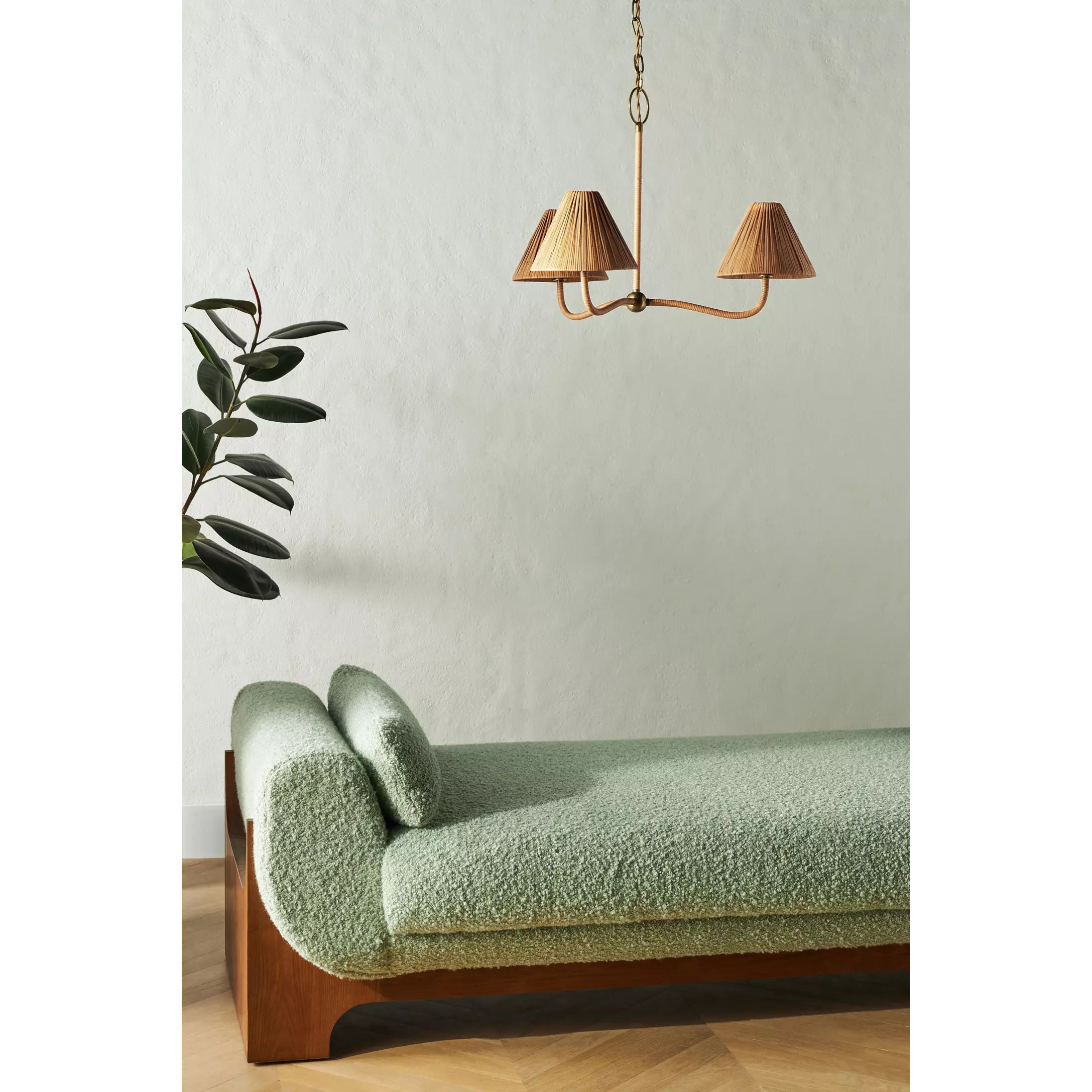 Delphine Elegance Natural Woven Rattan Chandelier - Letslighting