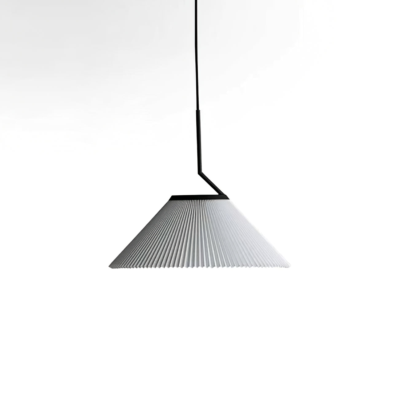Knell Modern Minimalist Pleated Black Plastic Pendant Lamp - Letslighting